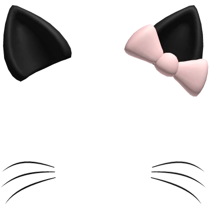 Pink Bow Kitty Ears