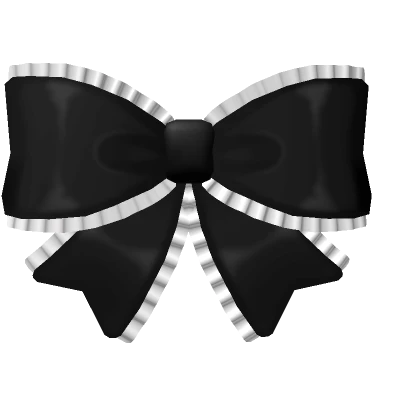 ♡ little black hair bow