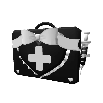 ♡ black nurse medkit