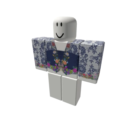 Lace Kebaya Nyonya Top (Navy)