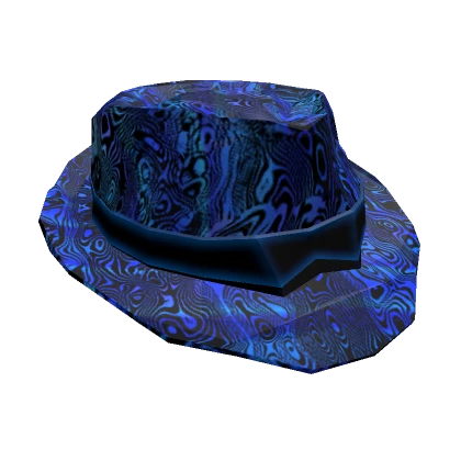 Blue Damascus Fedora