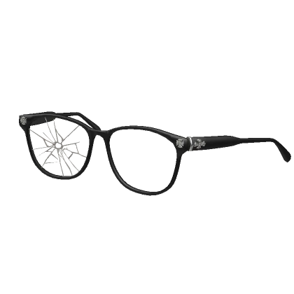 Shattered Black Chrome Frames