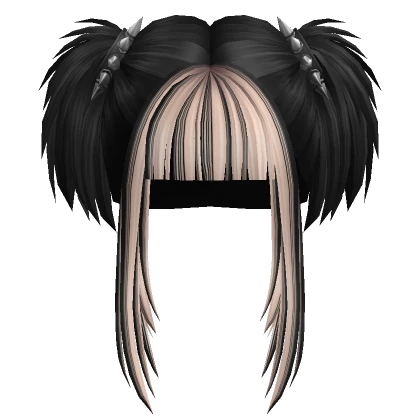 Spikey Punk Pigtails (Blonde Two-Tone)