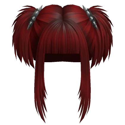 Spikey Punk Pigtails (Red)