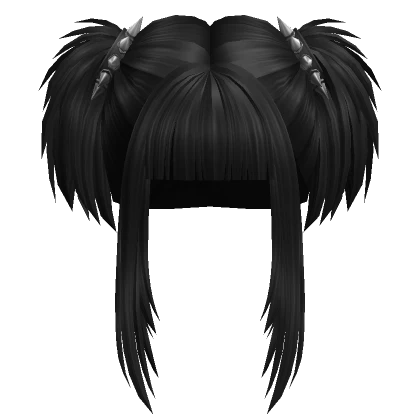 Spikey Punk Pigtails (Black)