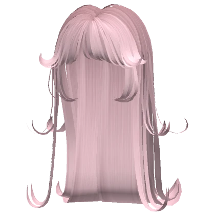 light pink wispy layered fairy hime bangs