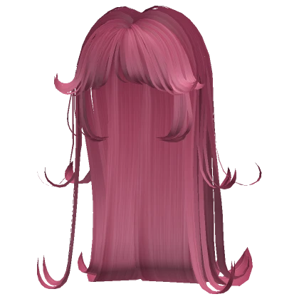 hot pink wispy layered fairy hime bangs