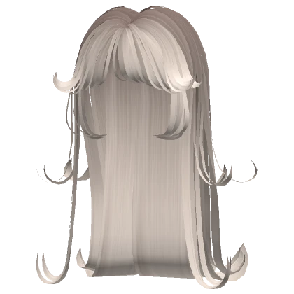 platinum blonde wispy layered fairy hime bangs