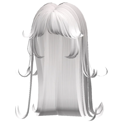 white wispy layered fairy hime bangs