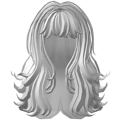 emo y2k messy girl hair (white)