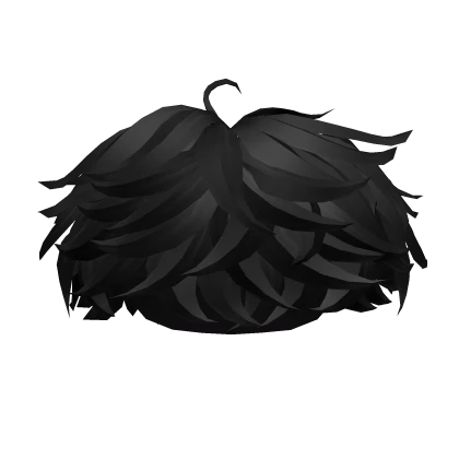 ✅Super Messy Fluffy Hair Black