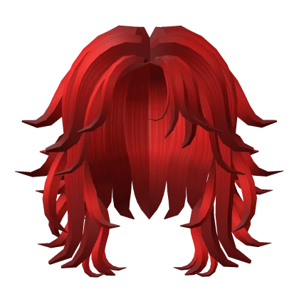 Cute Red Wolfcut Hair