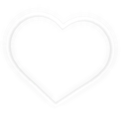 Glowing Valentine's Heart Frame (White)