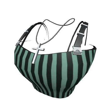 Chibi Tank Striped Green