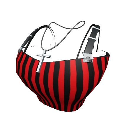 Chibi Tank Striped Red