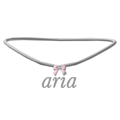 Aria name bow neckace