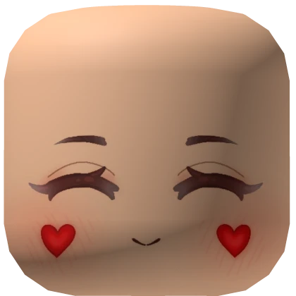 Happy Valentines Day Blush Face- Light Skin Tone