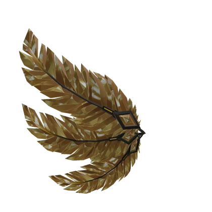 Crystalline Gold Feather
