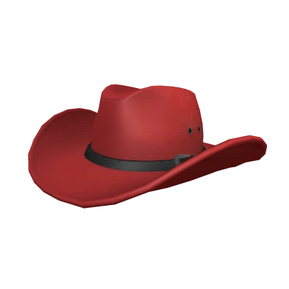 Large Red Cowboy Hat