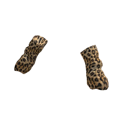 ♡ gyaru leopard arm warmers