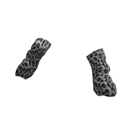 ♡ gyaru leopard grey arm warmers