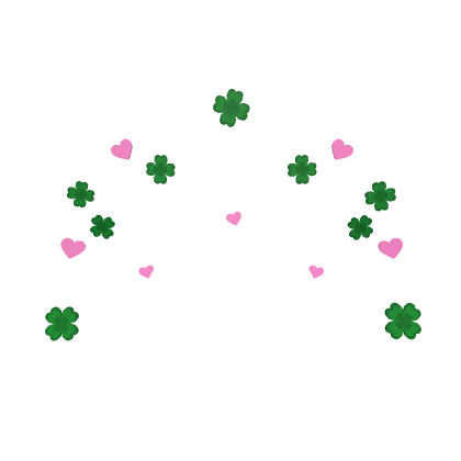  Pink St. Patricks Day Clover Aura