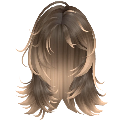 Two Toned Brown and Blonde Curly Hair