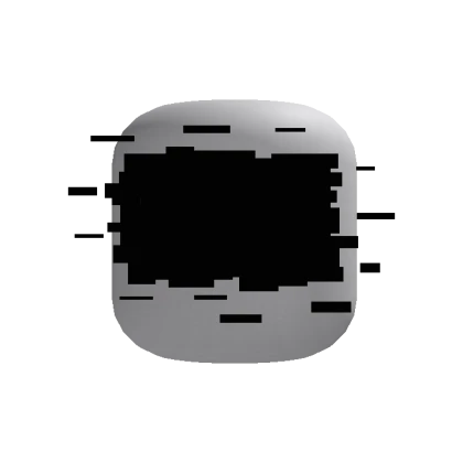 Animated Glitch Face Black