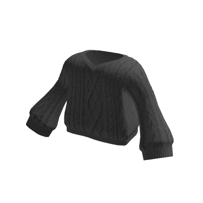 🍀Black Knit Sweater