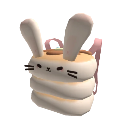 ୨୧ Cute bunny pancake strawberry backpack 3.0