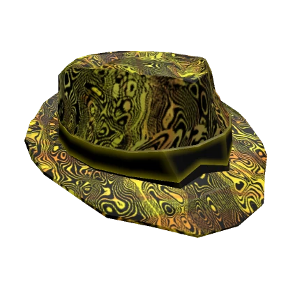 Yellow Damascus Fedora