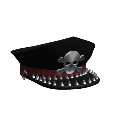 Goth Captain Skull Hat