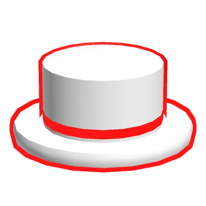 Red Neon Bright Top Hat