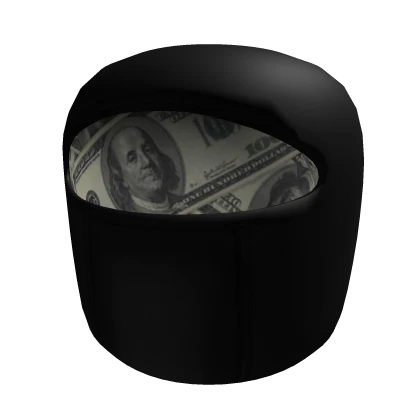 Dollar Filled Black Balaclava