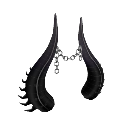 Huge Black Chain Horns