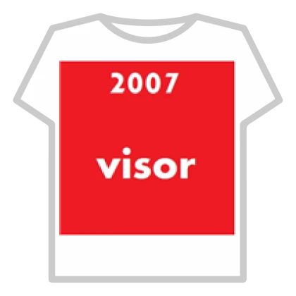 2007 visor shirt