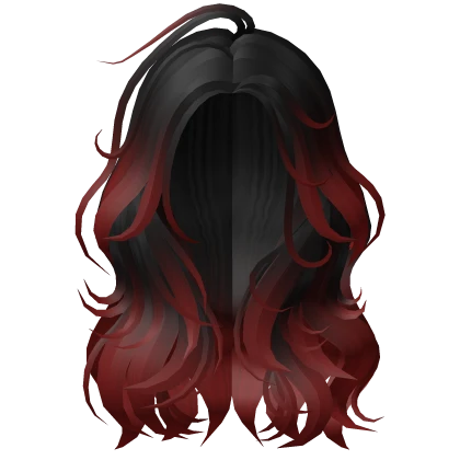 Cute Trendy Long Black w Highlights Wavy Hair