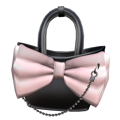 Mini Bow Pink Shoulder Purse