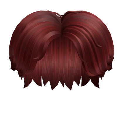 Red Middle Part Skater Boy Hair