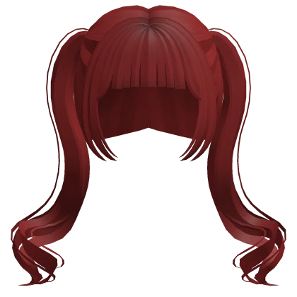 Red Anime Pigtails
