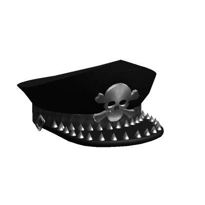 Goth Captain Skull Hat