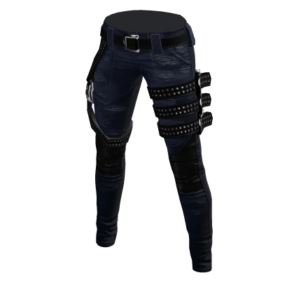 Studded Jeans Navy