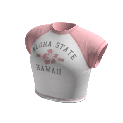 Preppy Hawaii Aloha Tee Pink