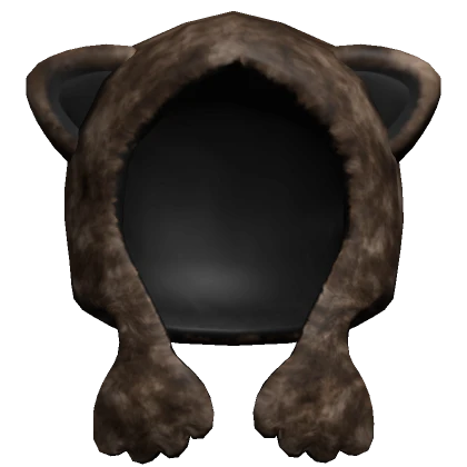 Wolf Fur Hat Brown