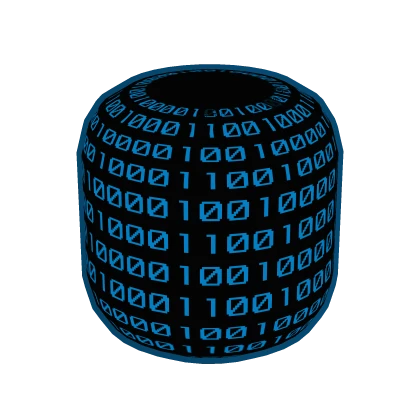 XL Blue Animated Hacker Head