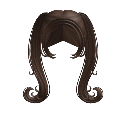 Cute Preppy Y2K Brunette Pigtails