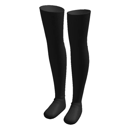 Black Thigh High Socks