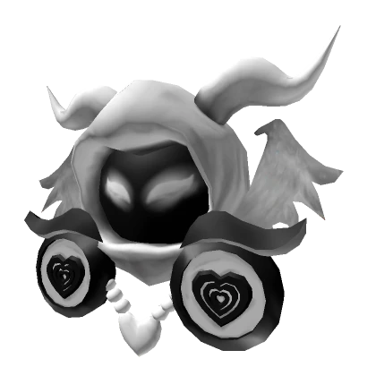 White Dominus With Horns