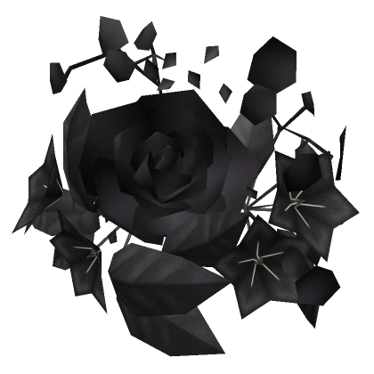 Black Flower Heaadpiece