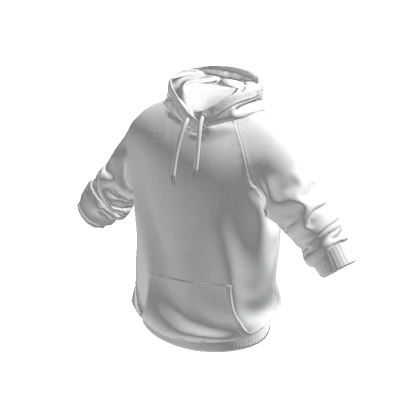 White Hoodie w/ Rolled Up Sleeves